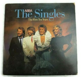 Abba The Singles First Ten Years Album Lp 2 Lp Gatefold Epic Records