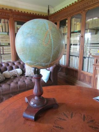Terrestrial Globe 12 Inch By Weber Costello Antique 1910s - 1915s W/ Empire Stand