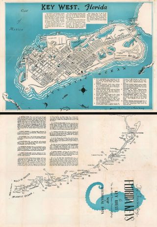 1941 Leiser,  Jr.  City Map Or Plan Of Key West,  Florida