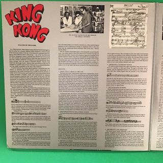 King Kong Soundtrack By Steiner LP 3