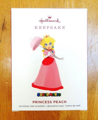 2019 Hallmark Keepsake Princess Peach Ornament Nintendo Mario Bros