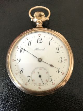 Vintage: E.  Howard Co.  Pocket Watch - Yellow Gold Filled - 17 Jewels