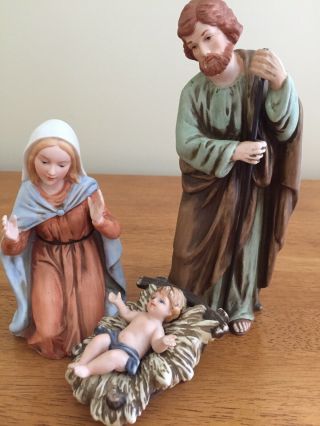 Homeco Nativity Joseph Mary Baby Jesus Christmas Figurines