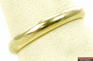 Vintage Fc 14k White Gold Ring 1/8 " Band Wedding Eternity Size 6 1/4 2.  1 Grams