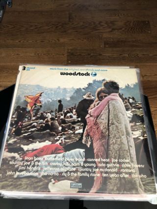Woodstock Cotillion Records First Edition 3 Record Lp Set