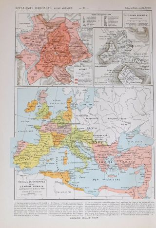 Historical Map Ancient Rome Barbarian Kingdoms Roman Empire Fforums Temple Plan