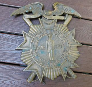 Vintage Nypd City Of York Police Department Honor Legion Building Plaque