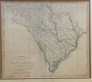 Rare The State Of South Carolina From The Best Authorities.  1796 Map John Reid