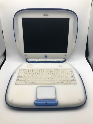 Apple iBook G3 - Indigo - - Model M6411 - Vintage Macintosh Laptop 3