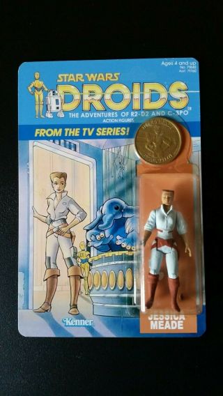 Star Wars Vintage - Droids - Jessica Meade - 2nd Series,  Carded,  Coin