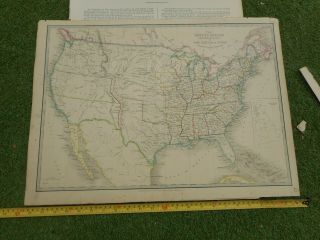 100 Large United States Texas Map By James Wyld C1849 Vgc Coloured
