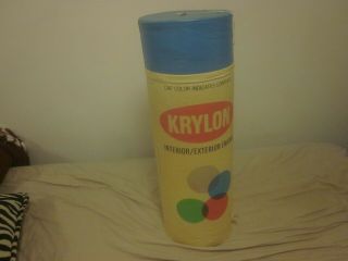 Vintage Krylon Blow Up Spray Paint Can 28 Inch Display