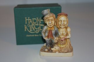 Harmony Kingdom The Big Day Wedding Cake Topper Figurine Rw96 Box Bride Groom