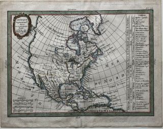 18th Century French Map of North America 2