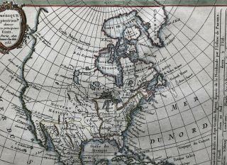 18th Century French Map of North America 3