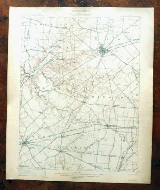 1907 Blanchester Ohio Rare Antique Usgs Topographic Map Wilmington Topo