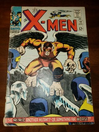 (marvel) The X - Men 19 (1966) 1st Appearance Mimic Silver Age