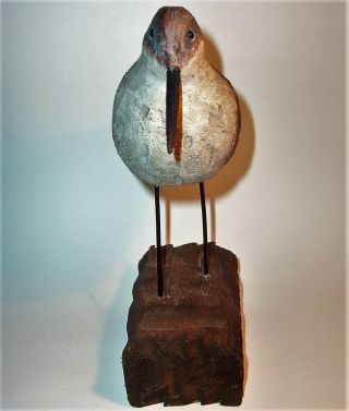 Old TERN BIRD Hand Carved Wood Art Sculpture Statue Figurine Vintage Antique VG 3
