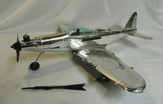 Wow 1960`s Vintage Wen - Mac P - 63 King Cobra Fighter Bomber Gas.  049 Chrome Plane