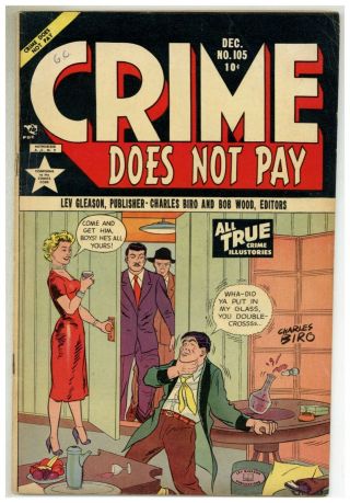 Crime Does Not Pay 105 (pretty) Lev Gleason 1951 Biro In Pop (j 565)