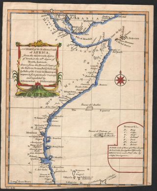 1740/paris A Chart Of The East Coast Of Africa