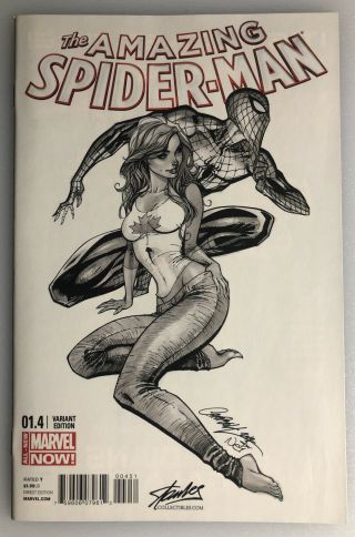 The Spider - Man 1.  4 Sketch Fan Expo Campbell Variant Edition