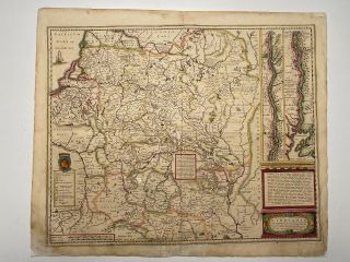 1650 Radziwill Antique Map Lithuania,  Lietuva,  Poland,  Belarus,  Vilnius,  Wilna,  Minsk