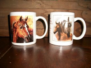 Leanin Tree Coffee Mug Cups With Inspirational Sayings - - Horses