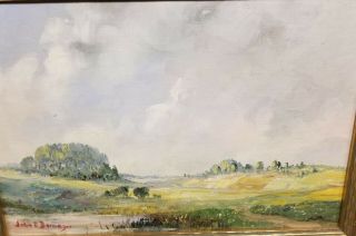 Vintage Pennsylvania Impressionist Landscape Oil Painting John E Berninger 2
