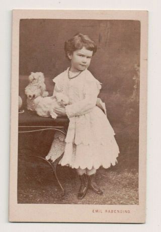 Vintage Cdv Archduchess Marie Valerie Of Austria Emil Rabending Photo