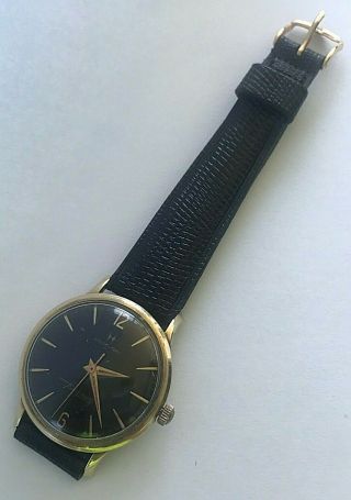 Vintage 34mm 10 Karat Gold fi.  Hamilton Thinomatic Swiss mens watch,  cal.  863 2