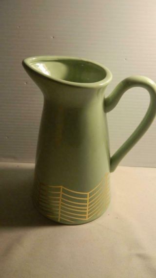 Decorative Ceramic Vase By Wild Blooms Jo - Ann Stores Green Gold Trim