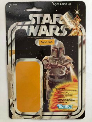 Kenner Star Wars Boba Fett 21 - Back Cardback Vintage 1979