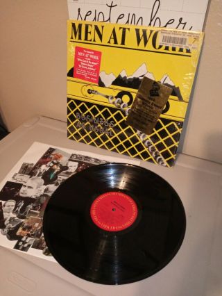 Men At Work Business As Usual Vinyl Lp Record Down Under.  Who Can It Be Now.  M