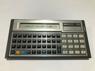 Vintage Hp Hewlett Packard 71b Scientific Calculator Pocket Computer