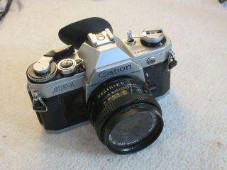 Vintage Canon Ae - 1 35mm Slr Film Camera Canon 50mm F1.  8 & Tamron 135mm F2.  8 Lens