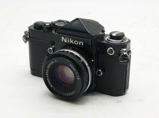 Vintage Nikon F2 35mm Slr Film Camera Body W/ Series E 50mm 1:1.  8 Lens