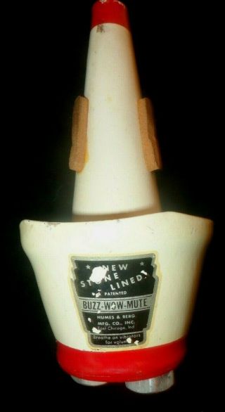 Vintage Humes & Berg Buzz - Wow - Mute Trumpet Mute Stone Lined