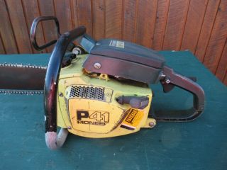 Vintage PIONEER P41S Chainsaw Chain Saw with 15 