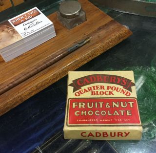 Vintage Cadbury Point Of Fruit And Nut Chocolate Display Claremont Tasmaina