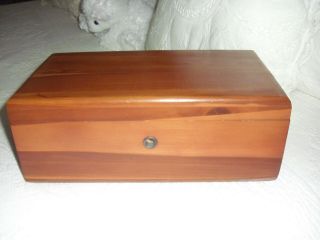 Vintage Lane Wood Small Cedar Chest Box - - Oklahoma City