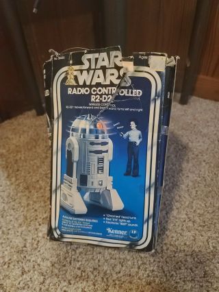 Vintage 1977 Kenner Star Wars Radio Controlled R2 - D2 W Box And Stickers