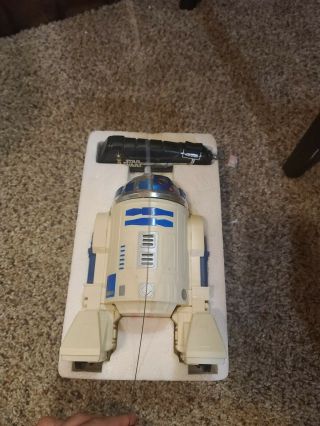 Vintage 1977 kenner star wars Radio Controlled R2 - D2 w box and stickers 3