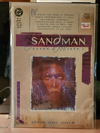 Sandman 22 1st App Daniel Signed By Kelley Jones 1991 Dc\vertigo Important Key