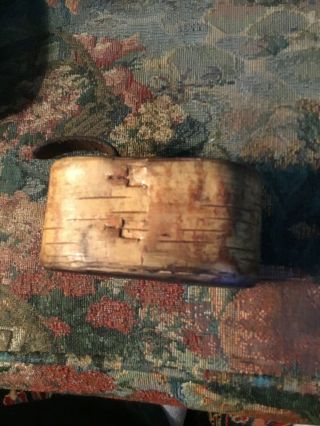 18th Century Rev War Rifleman Birch Bark Dated 1779 Snuff / Tinder Box