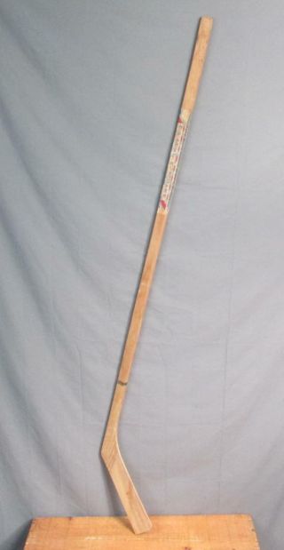 Vintage 1950s CA Lund Co.  Wood Hockey Stick Amateur Straight Blade Paper Label 3