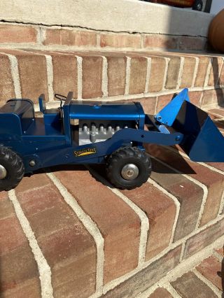 Vintage Structo Construction Equipment Bull Dozer Tractor Front End Loader Toy