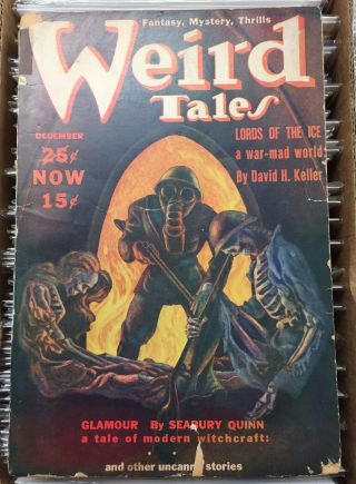 Weird Tales Dec 1939 First Hannes Bok Cover; Lovecraft Poem; Robert Bloch