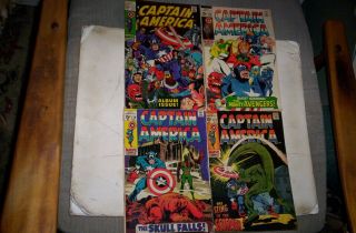 Captain America 112,  116,  119,  122,  128,  130,  137,  138 1969 - 71 Falcon,  Spiderman,  Etc