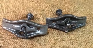 Set Of 2 Cast Iron Brackets Clamps For A Black Hawk Corn Sheller Ah Patch